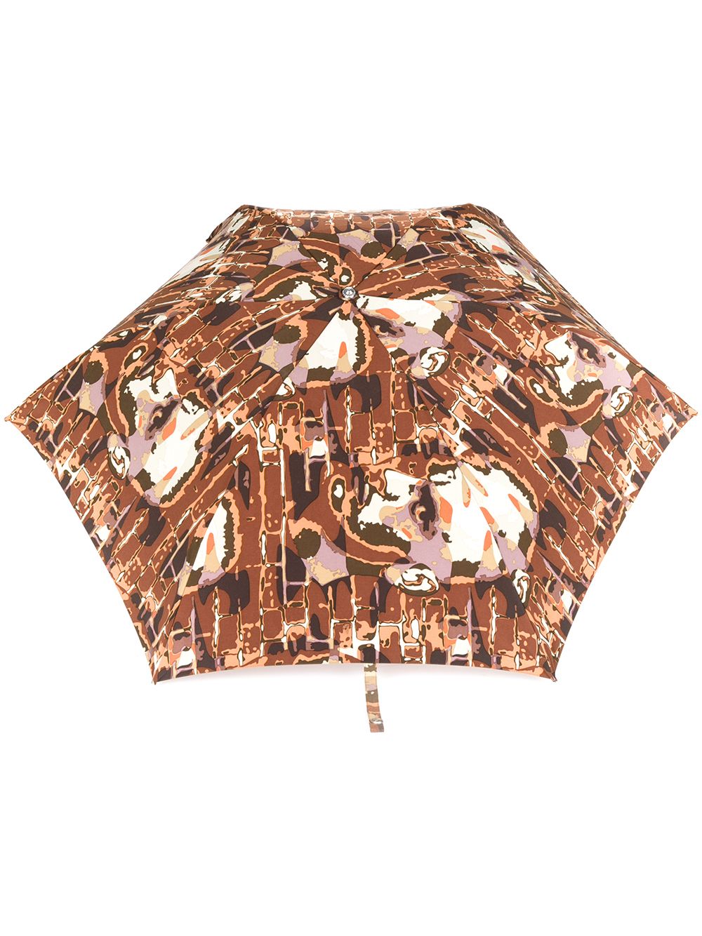 Jean Paul Gaultier Pre-Owned 古着人脸图案雨伞 - 褐色