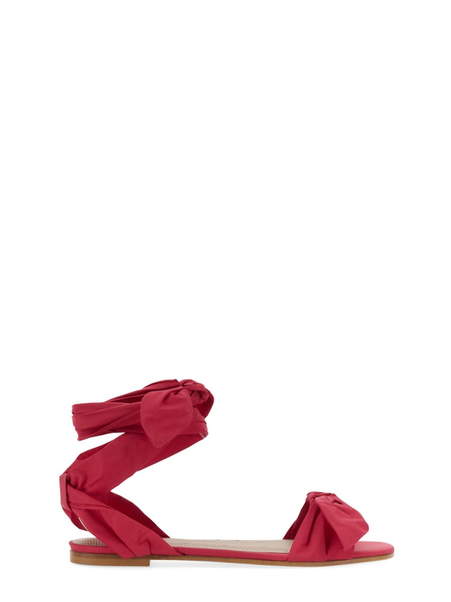 RED Valentino 蝴蝶结绑带凉鞋