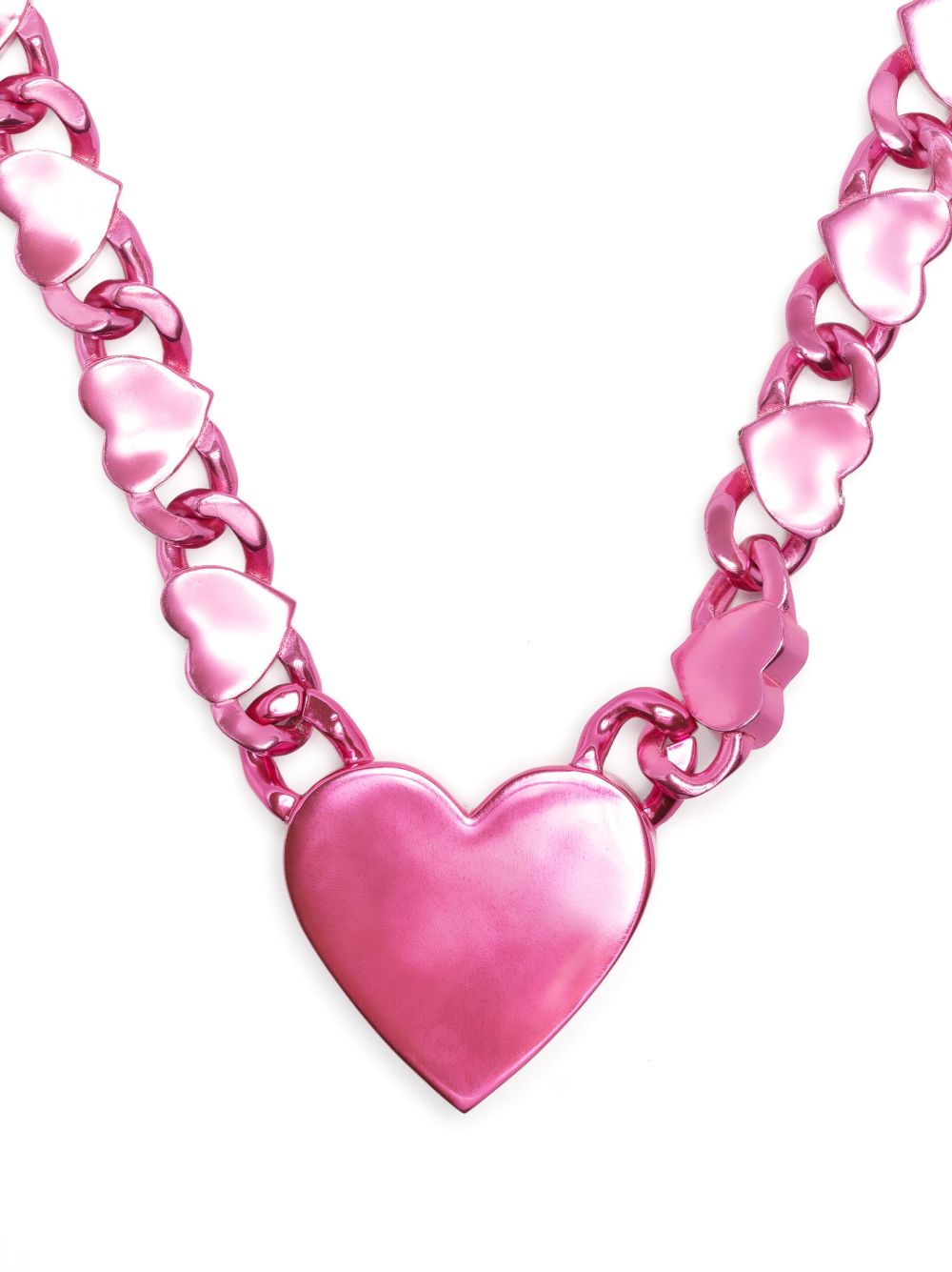 Natasha Zinko Giant Heart 吊饰项链 - 粉色