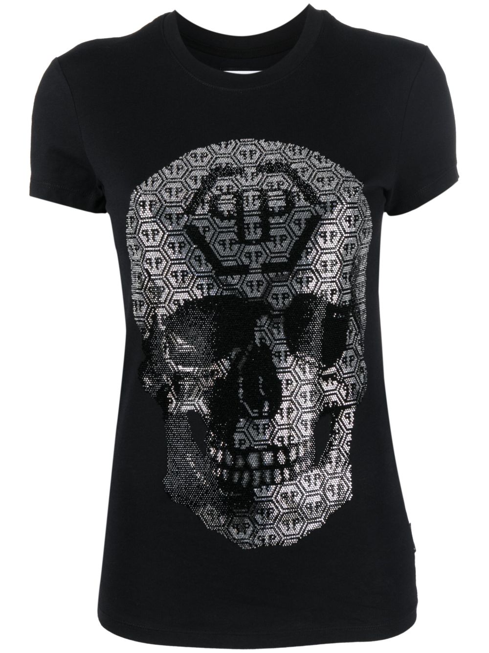 Philipp Plein 3D Skull 圆领T恤 - 黑色