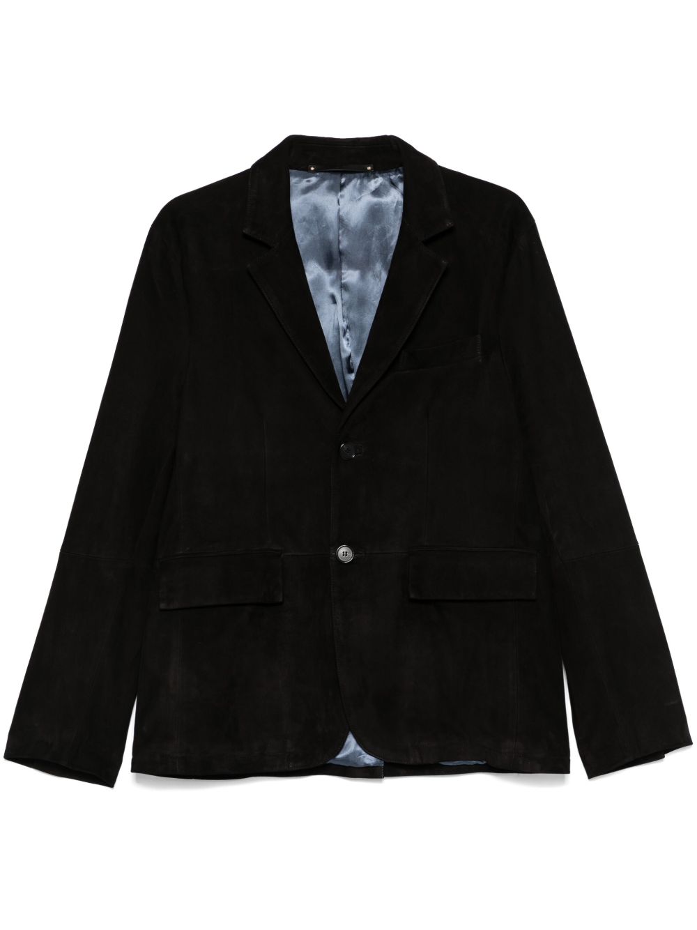 Paul Smith 绒面皮西装夹克 - 黑色