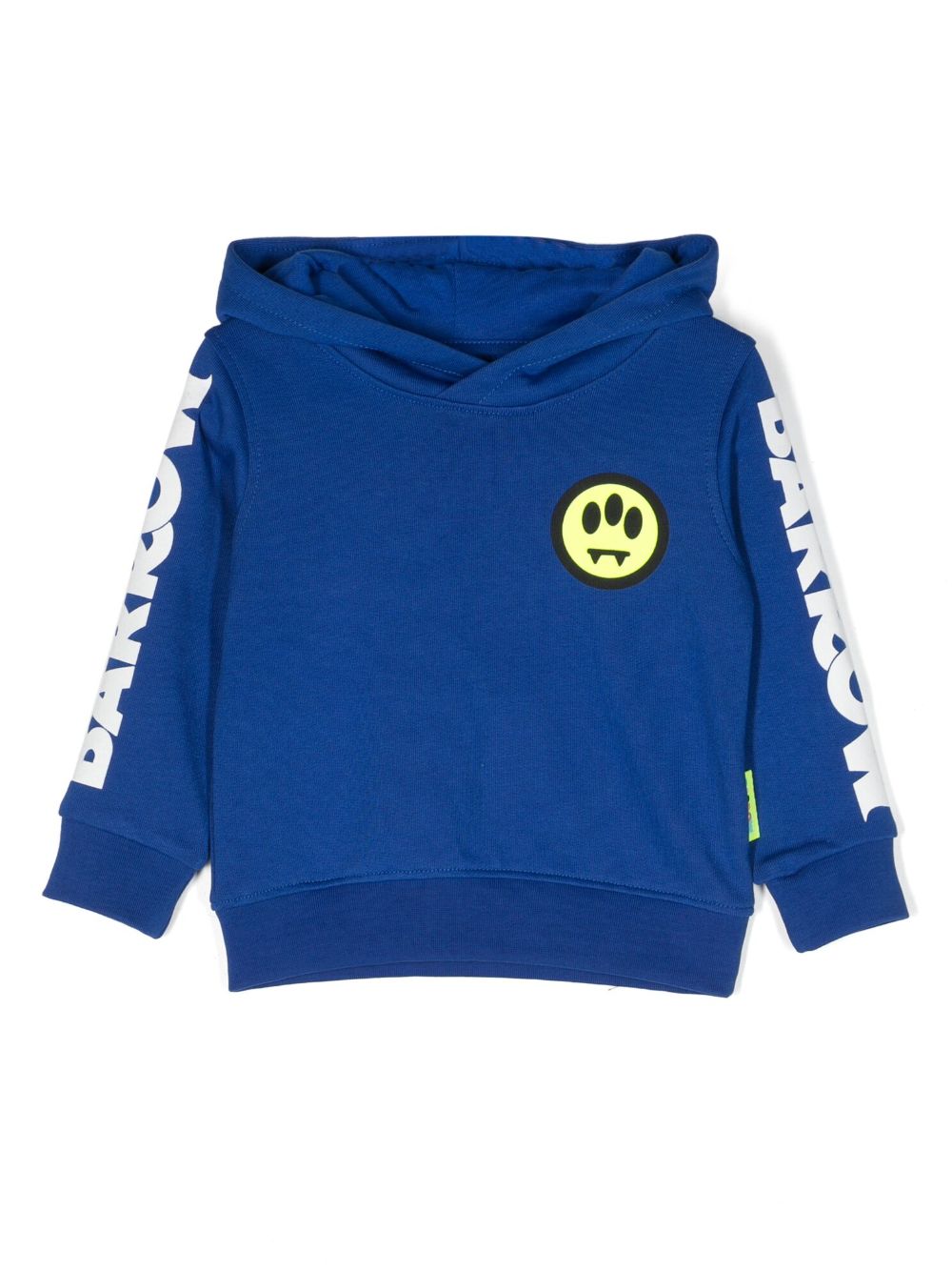 Barrow kids logo印花棉连帽衫 - 蓝色