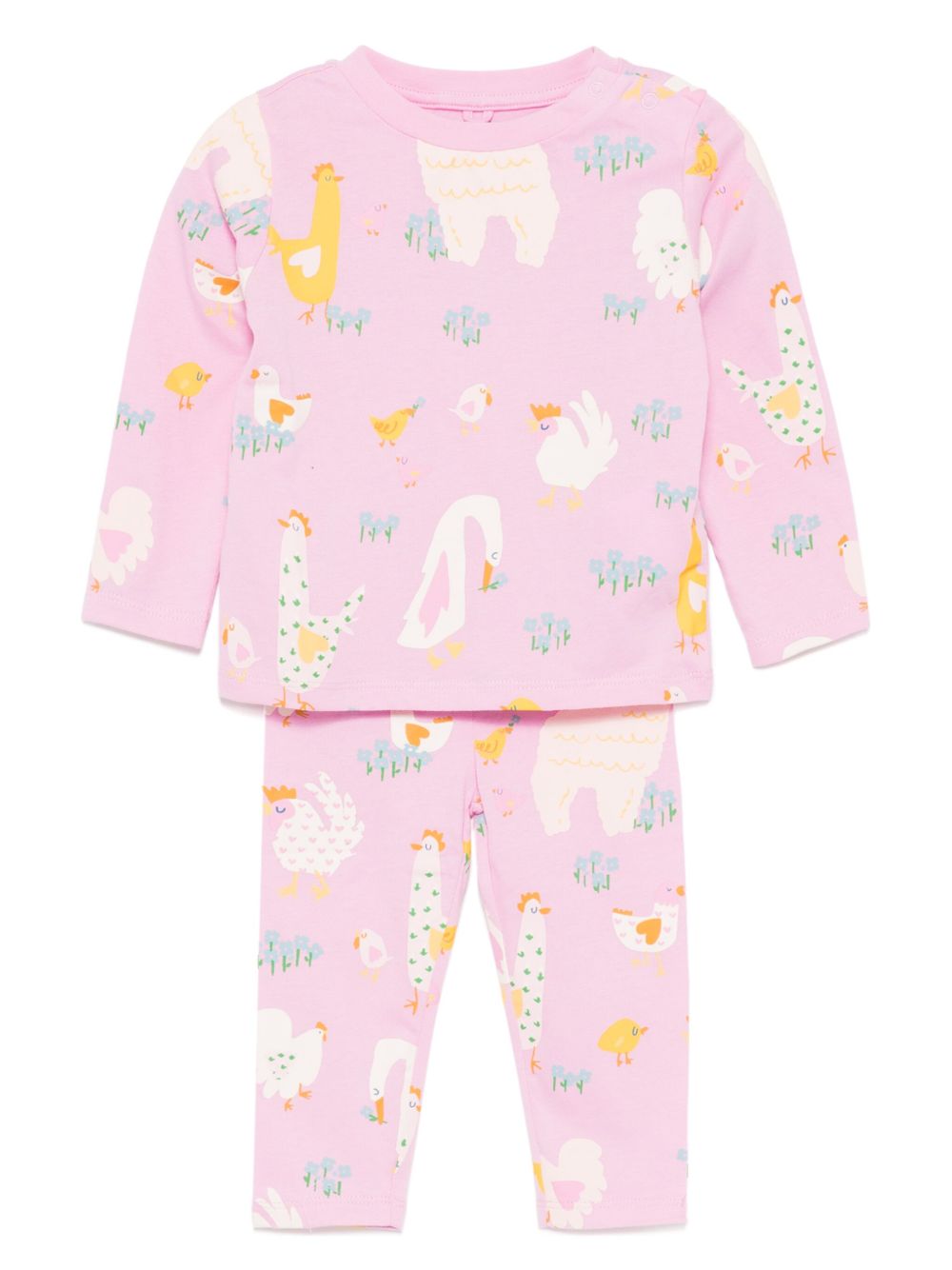 Stella McCartney Kids 大面积图案印花运动套装 - 粉色