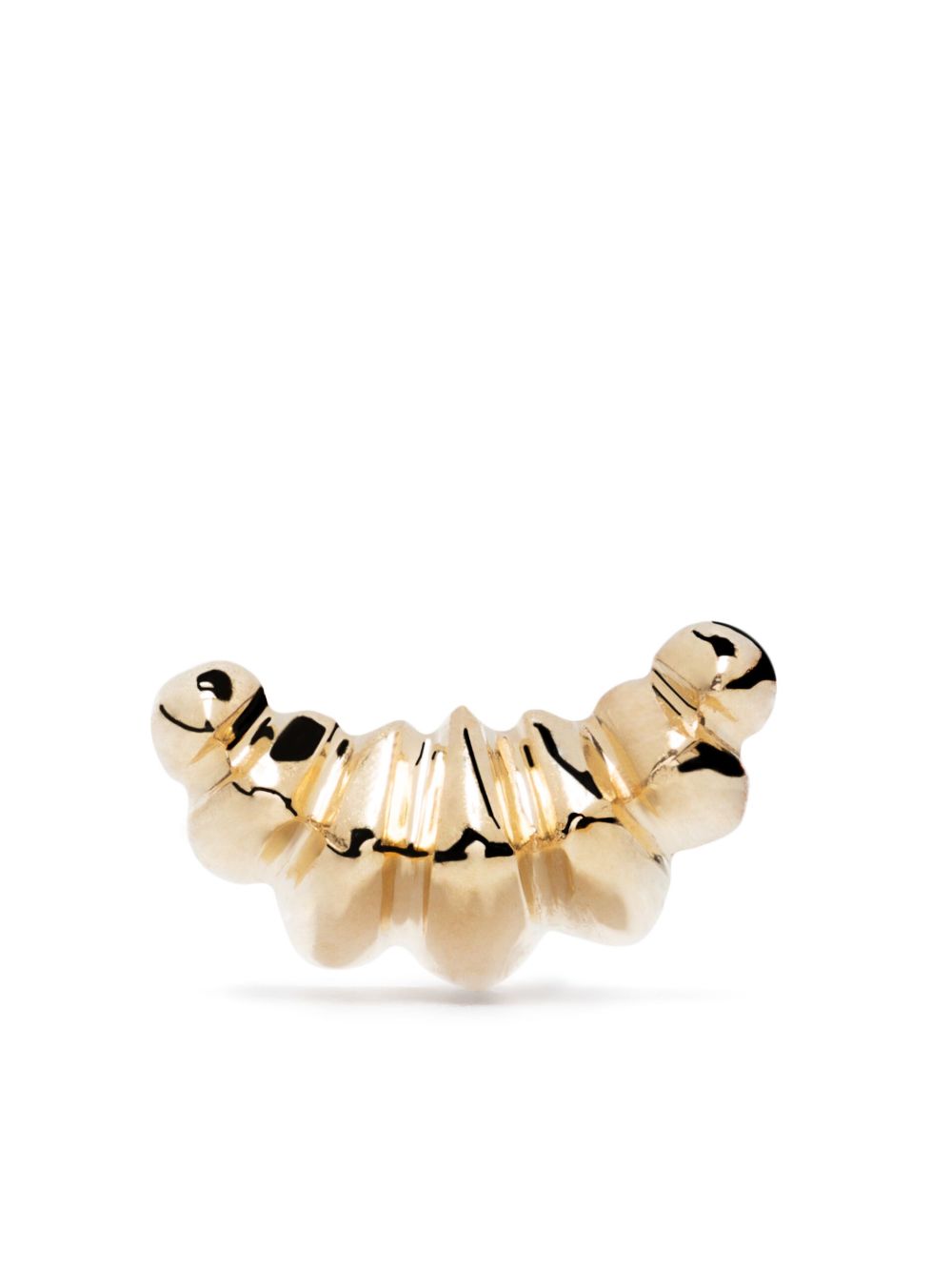 Lizzie Mandler Fine Jewelry Croissant 18K黄金耳钉 - 金色