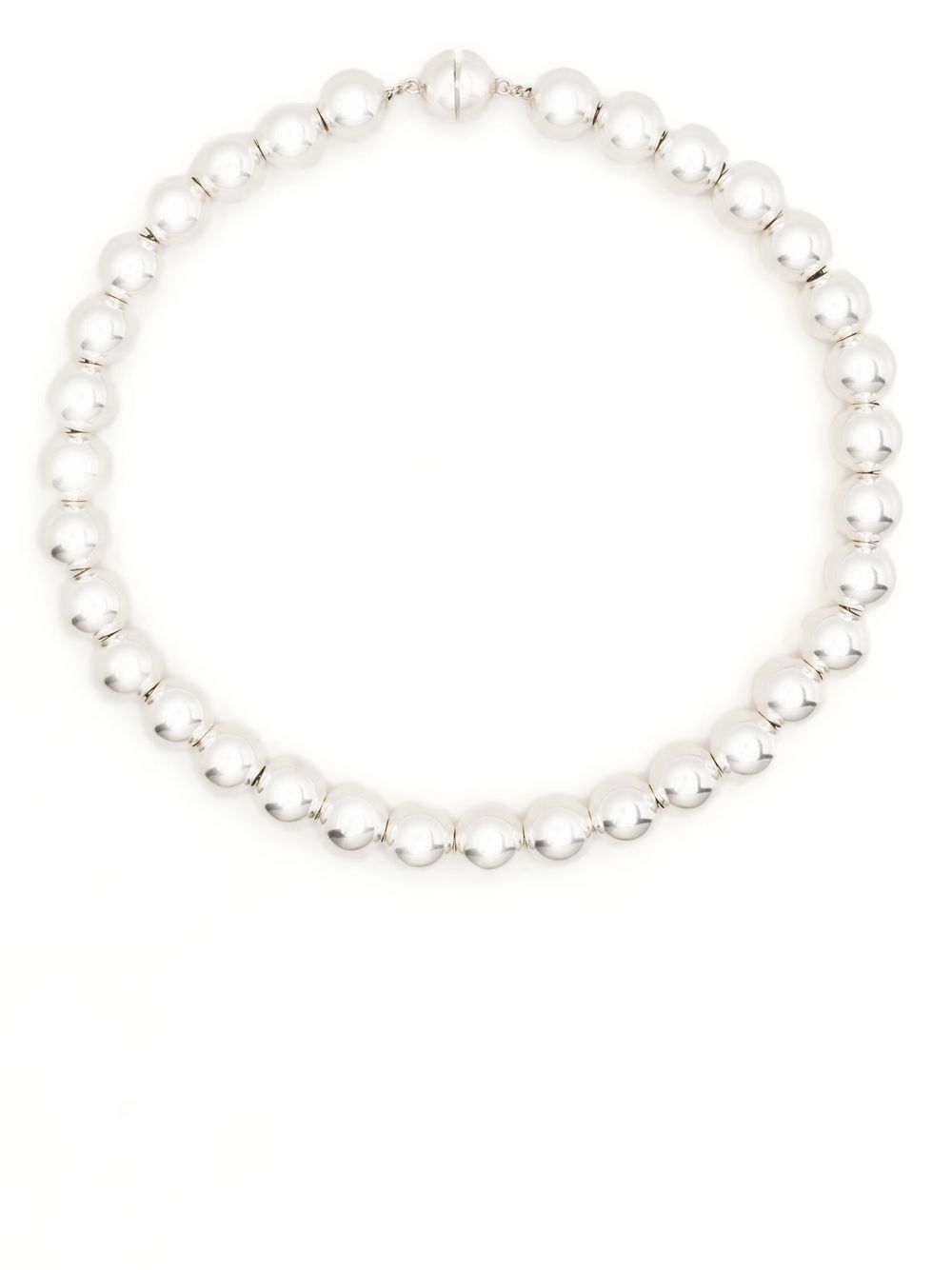 Jil Sander Silver-Sphere 项圈式项链 - 银色
