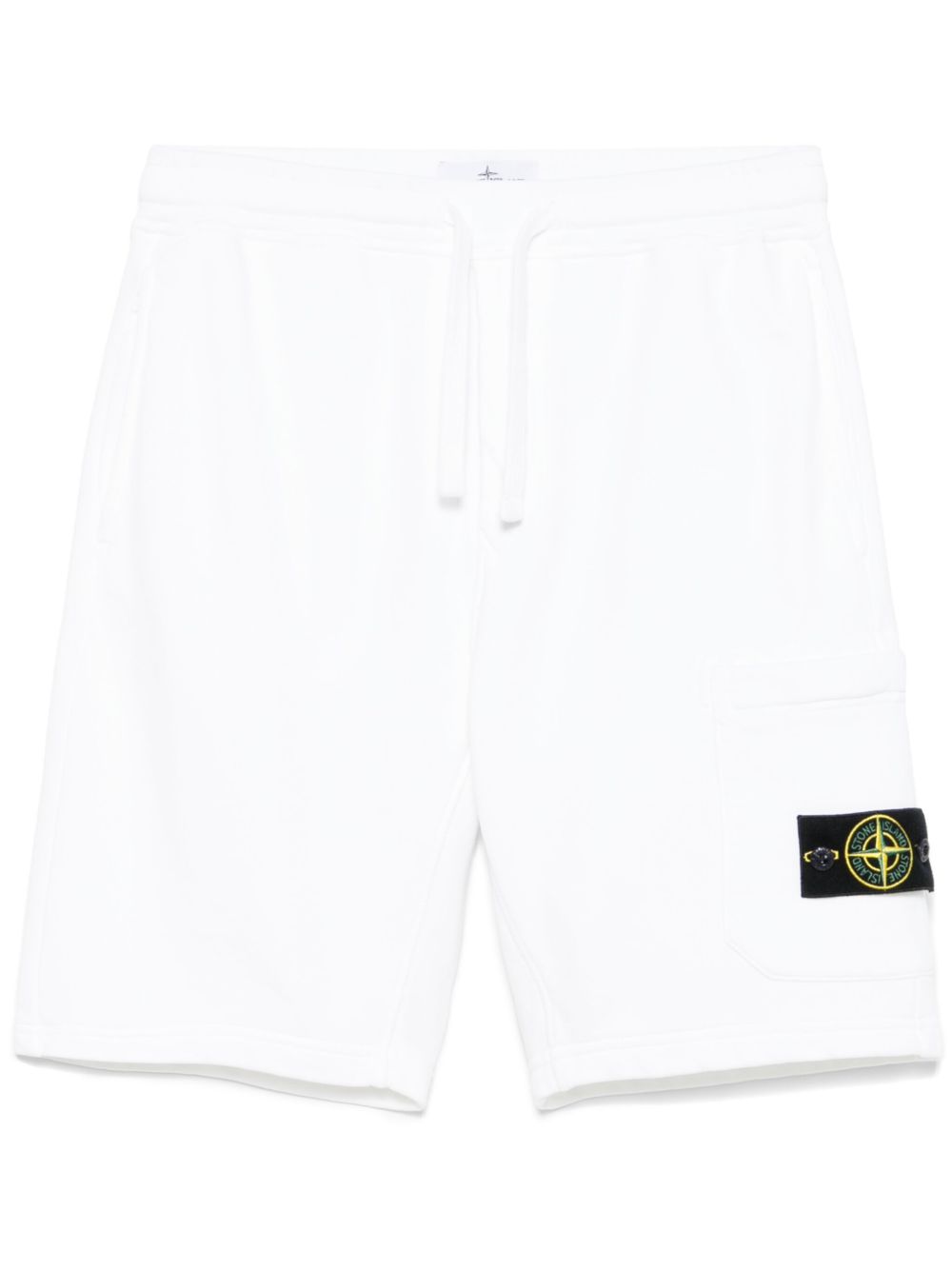 Stone Island 罗盘徽章短裤 - 白色