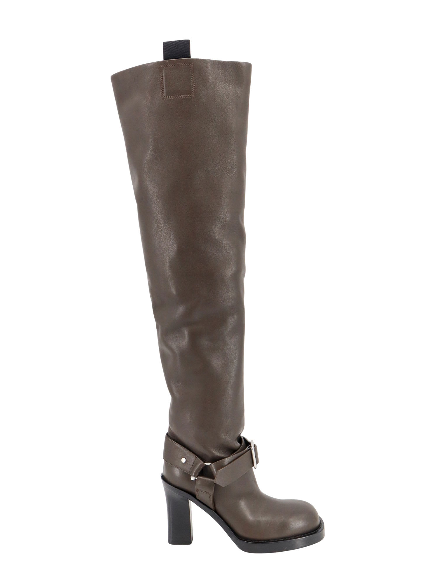 Burberry Leather Over The Knee Boots