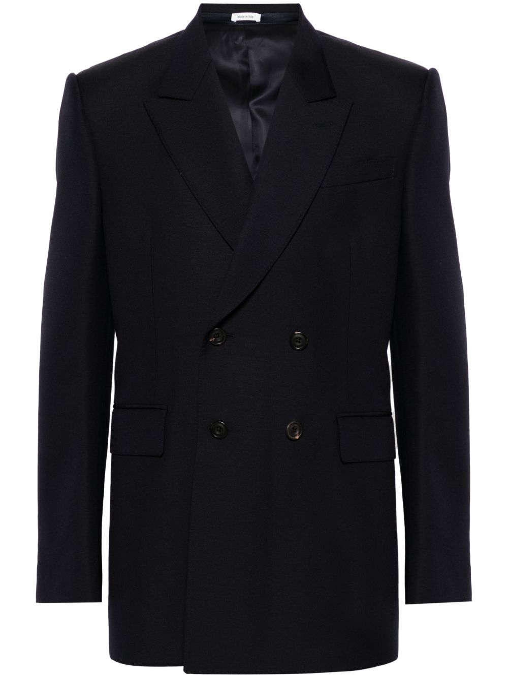 Alexander McQueen 双排扣西装夹克 - 蓝色