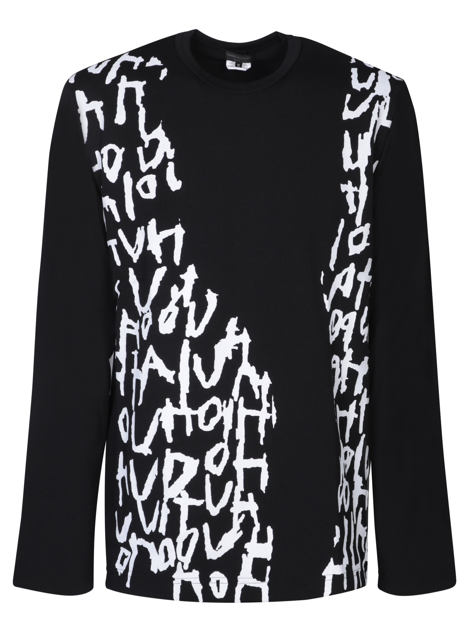Comme Des Garçons Homme Plus All-over Print Black T-shirt