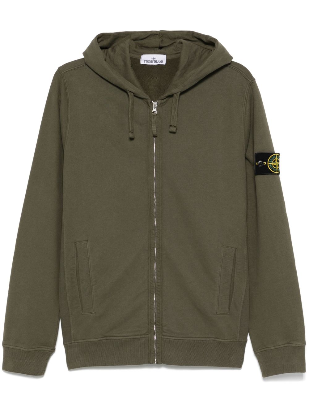 Stone Island 罗盘徽章连帽衫 - 绿色