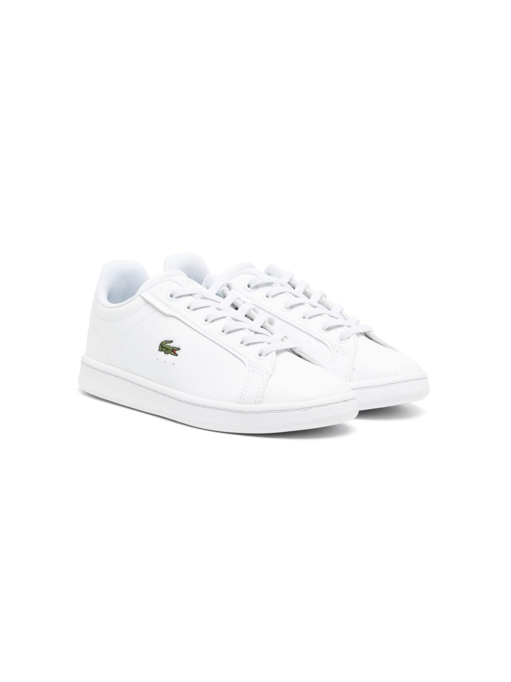 Lacoste Kids Carnaby Pro 皮质运动鞋 - 白色