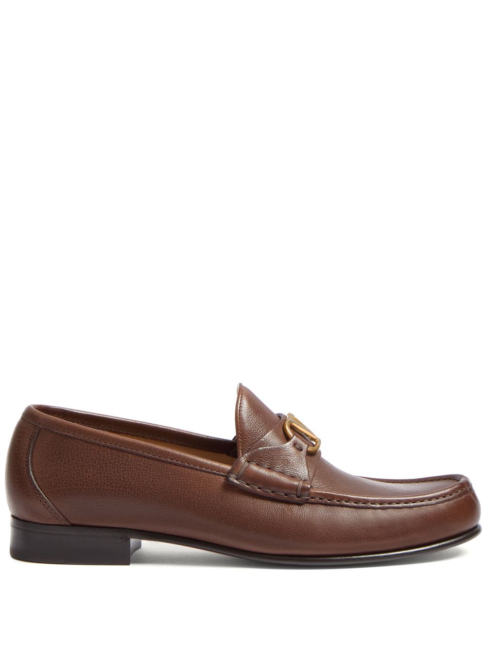 Valentino Garavani VLogo Signature 乐福鞋 - 褐色