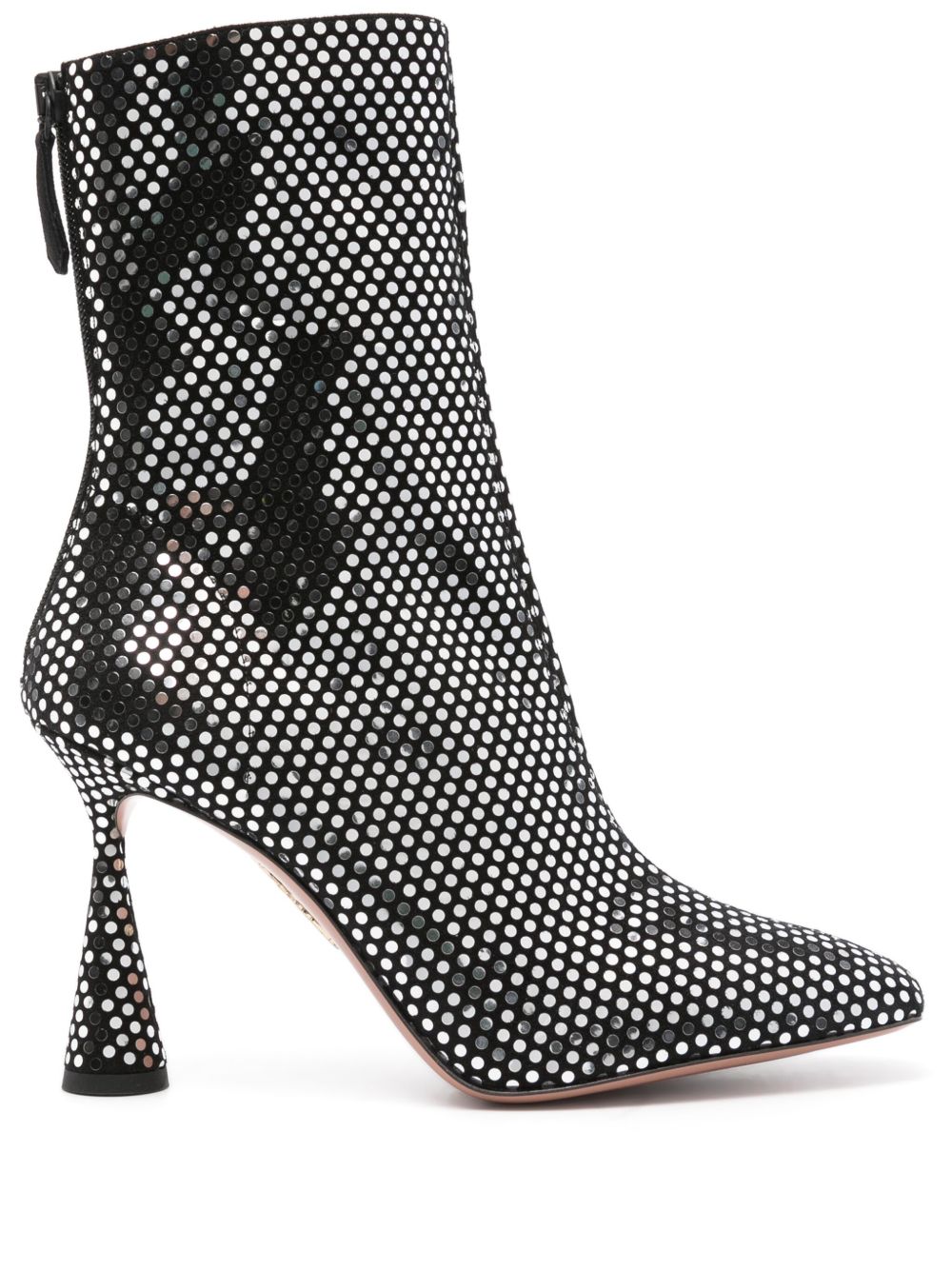 Aquazzura Amore 高跟靴（8.5厘米） - 黑色