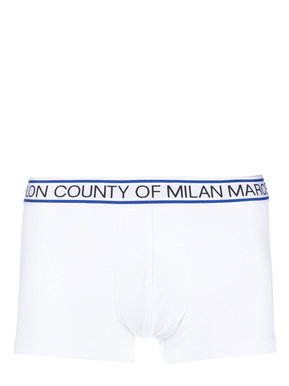Marcelo Burlon County of Milan logo裤腰紧身四角裤 - 白色