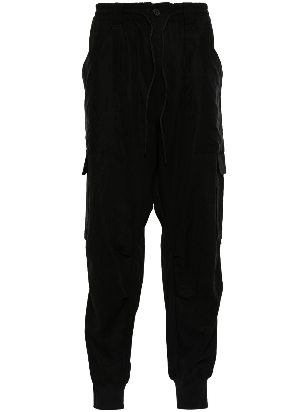 Y-3 斜纹布工装裤 - 黑色