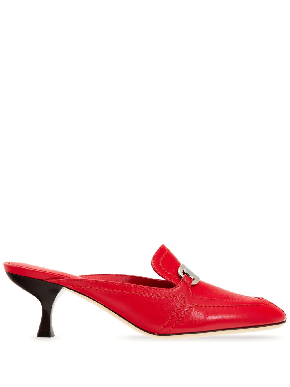 Ferragamo 低跟穆勒鞋 - 红色