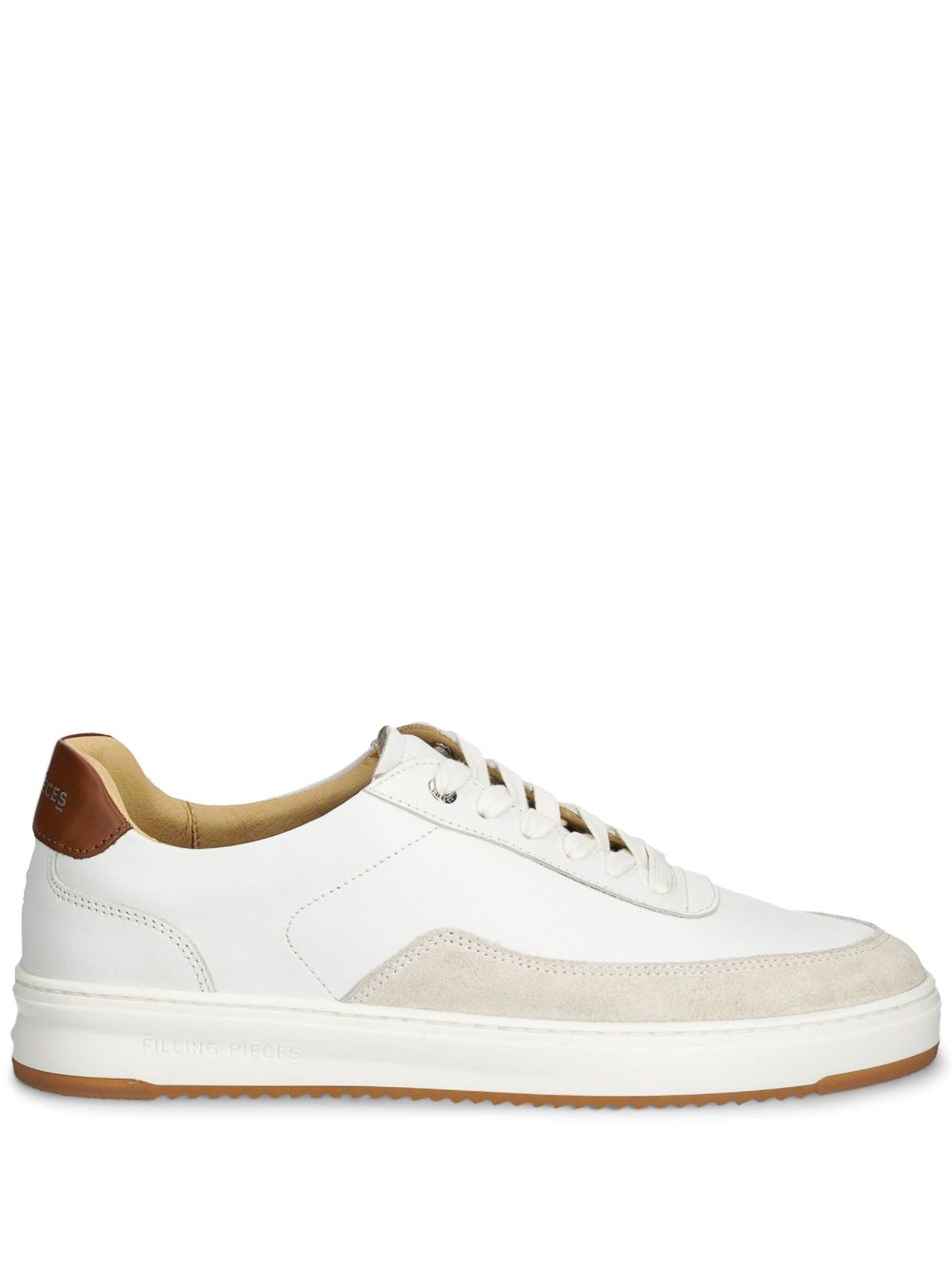 Filling Pieces 绒面皮运动鞋 - 白色