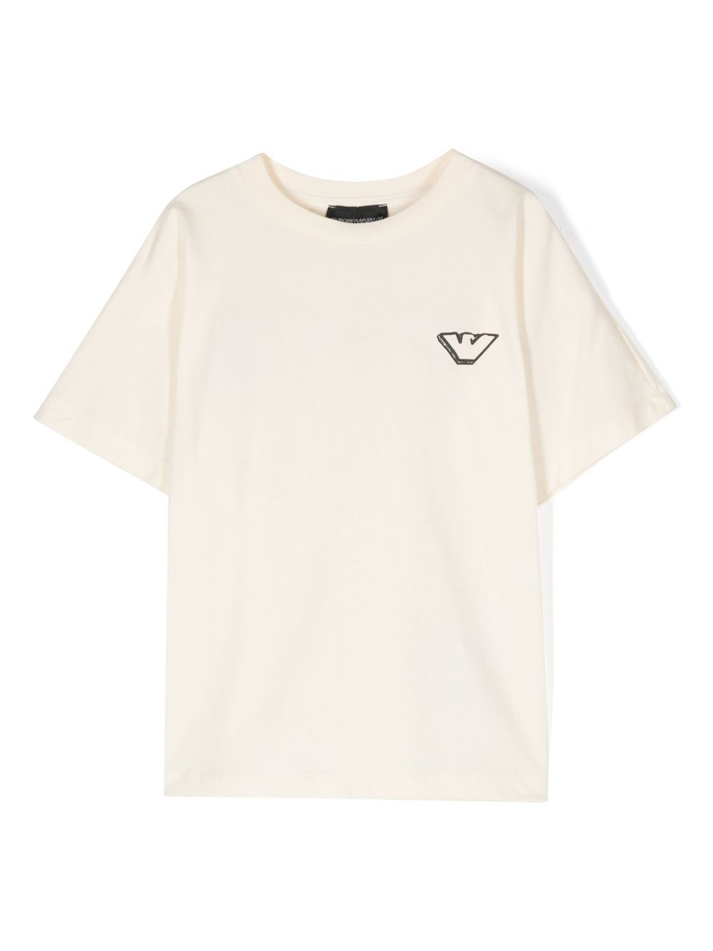 Emporio Armani Kids logo印花T恤 - 中性色