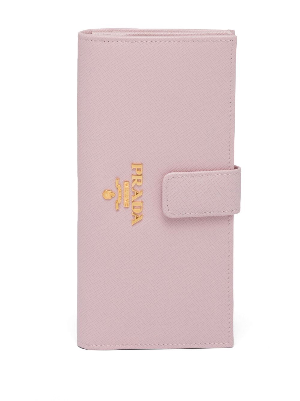 Prada 普拉达 Saffiano logo钱包 - 粉色