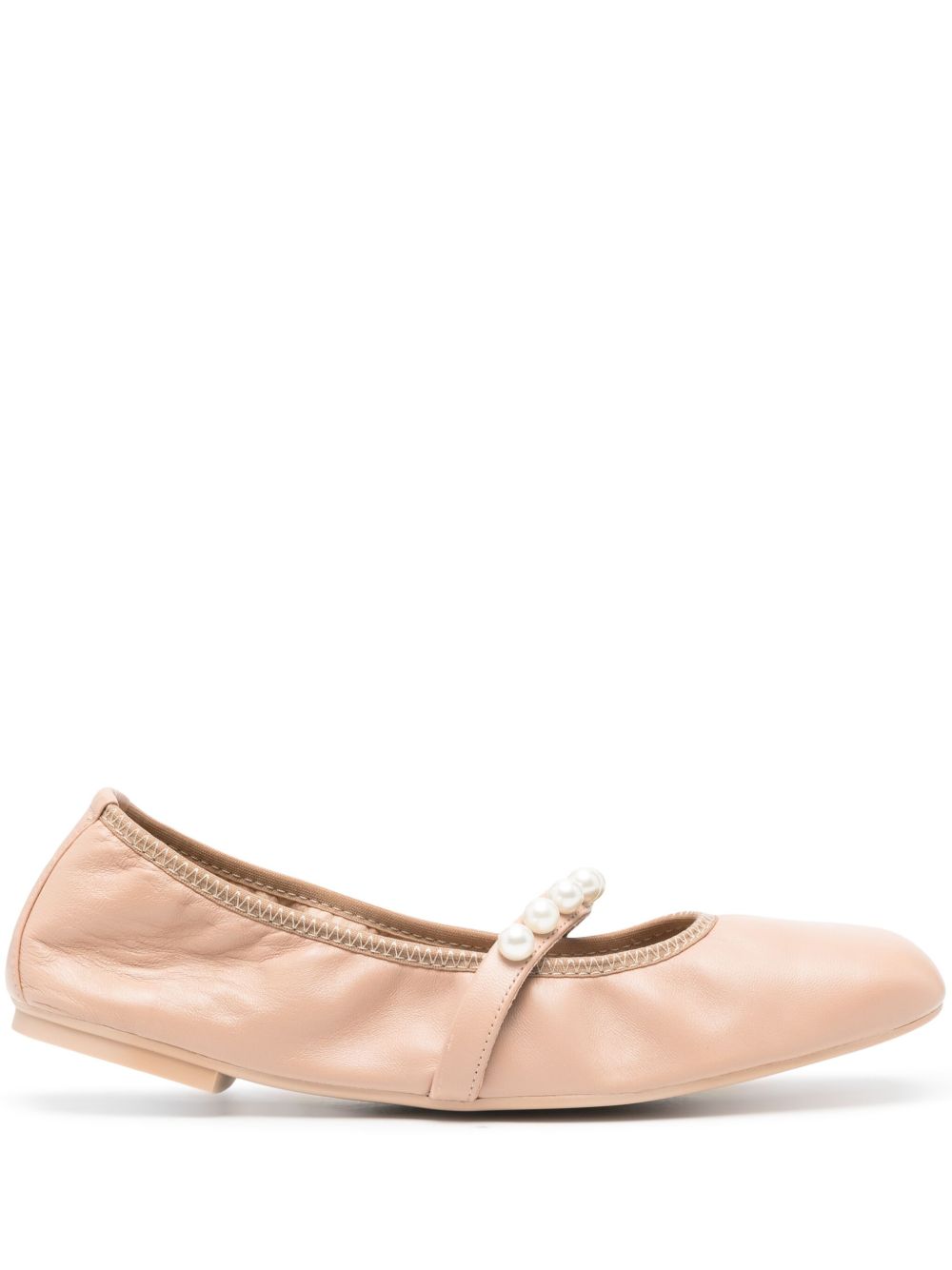 Stuart Weitzman Goldie 芭蕾平底鞋 - 中性色