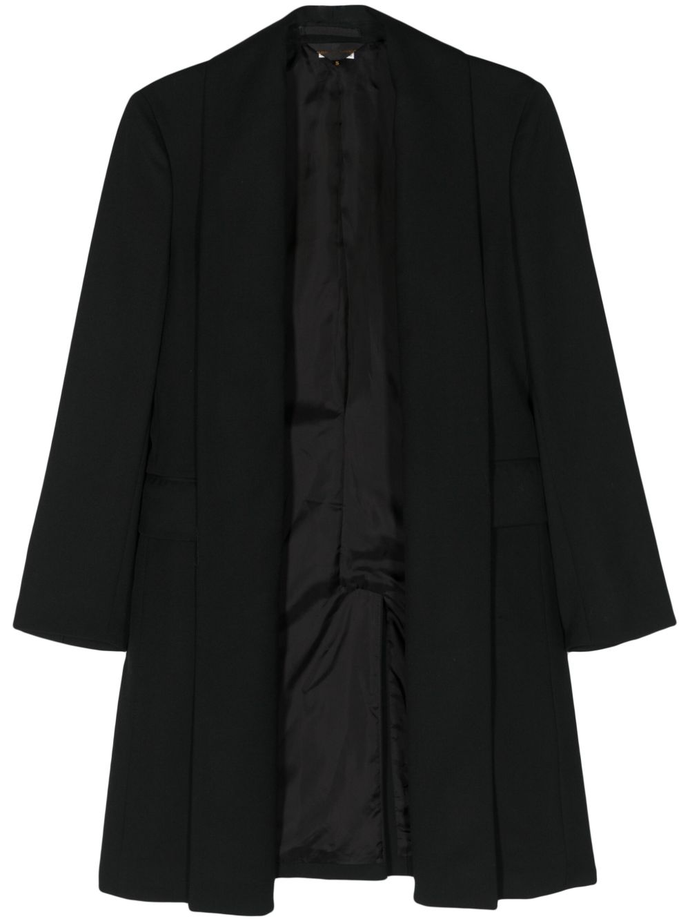 Comme Des Garçons 青果领羊毛西装夹克 - 黑色