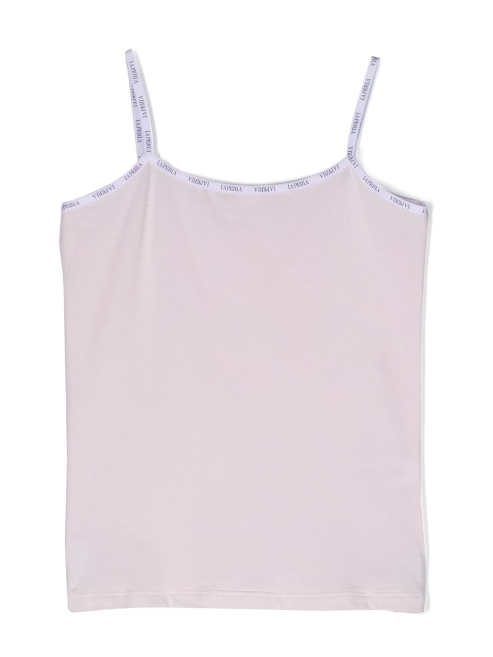 La Perla Kids logo印花背心 - 粉色