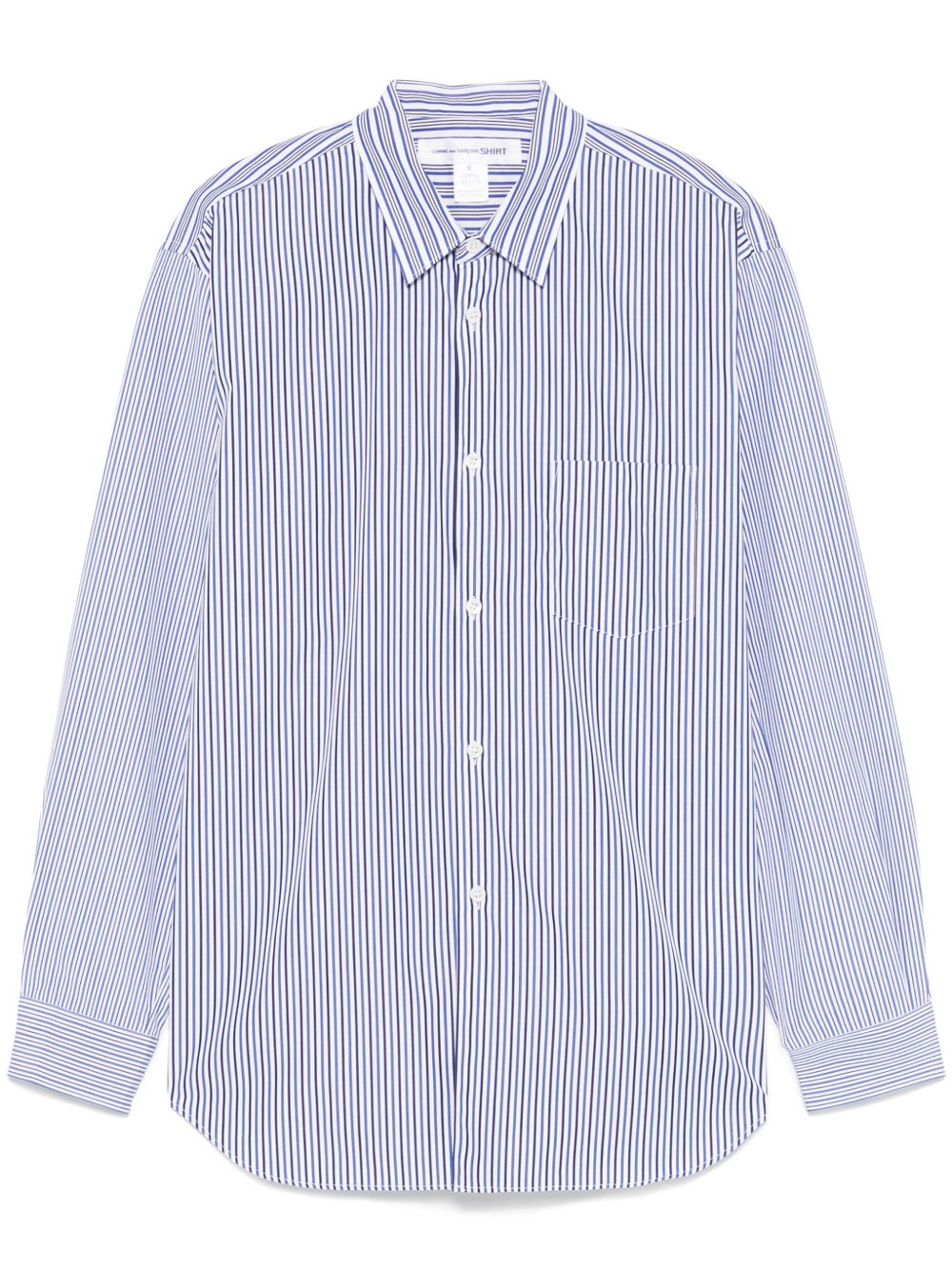 Comme Des Garçons Shirt 条纹衬衫 - 蓝色