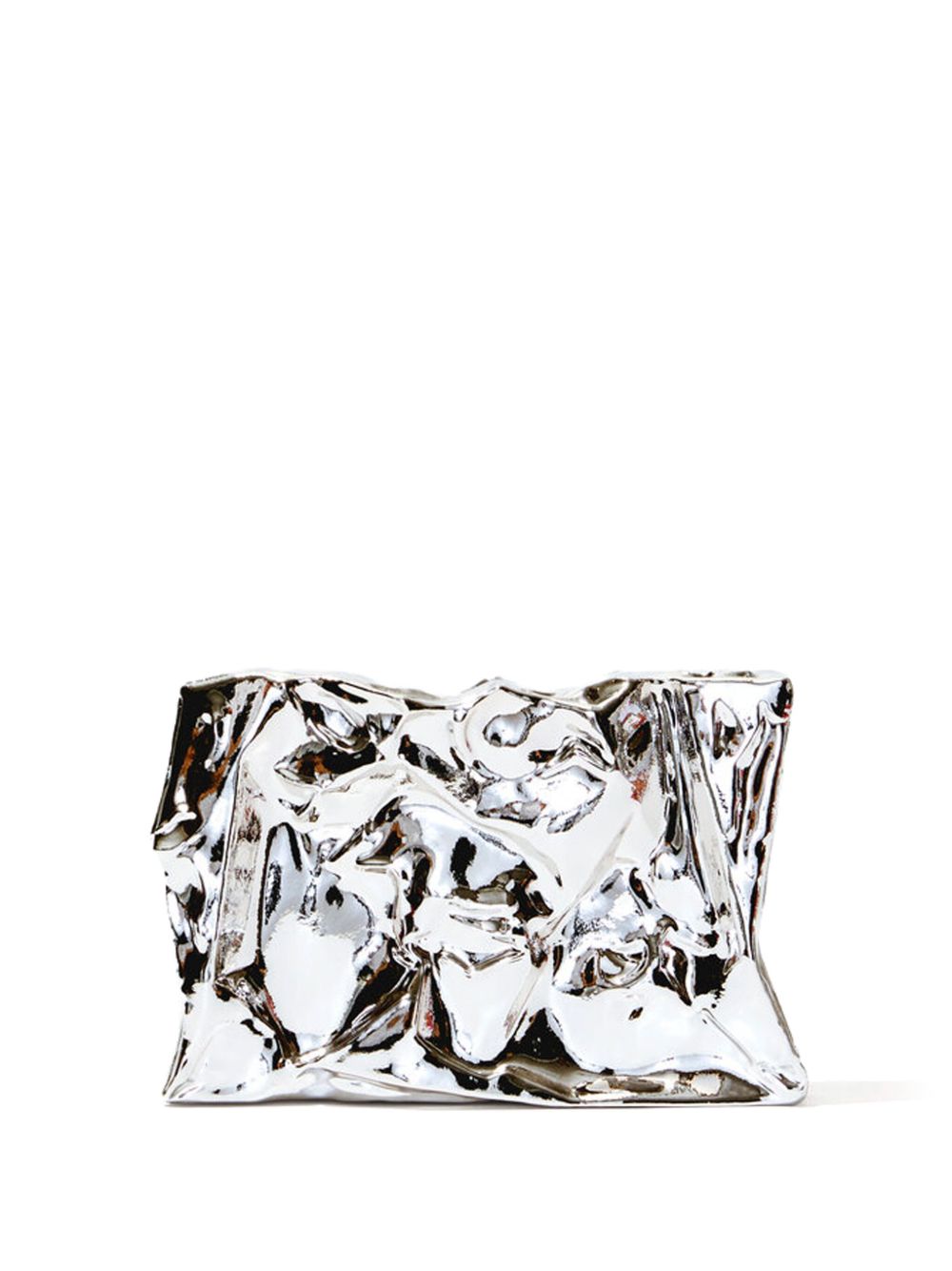 Proenza Schouler Crush 手拿包 - 银色