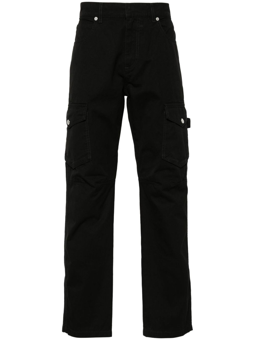 Balmain 标贴锥形裤 - 黑色