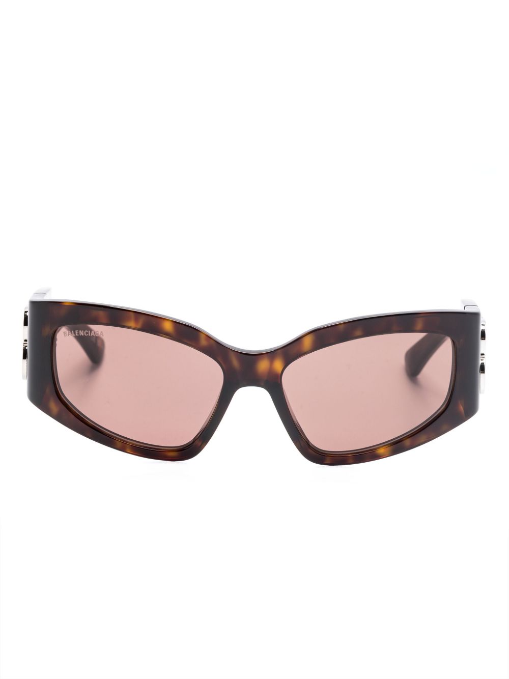 Balenciaga Eyewear Bossy 猫眼框太阳眼镜 - 褐色