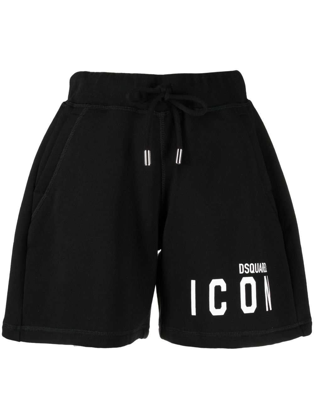 DSQUARED2 logo印花运动裤 - 黑色