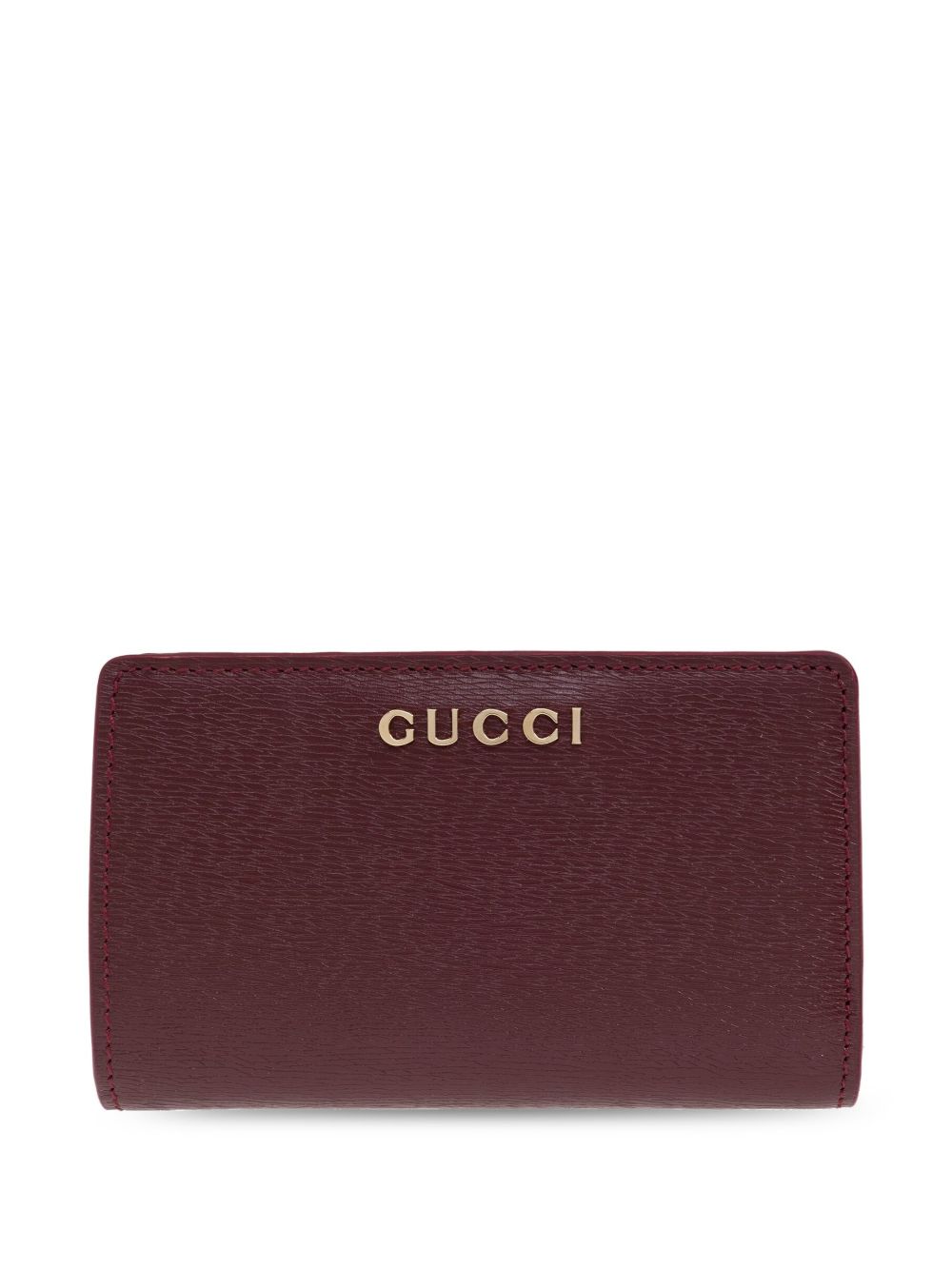Gucci Gucci 字样长款钱包 - 红色