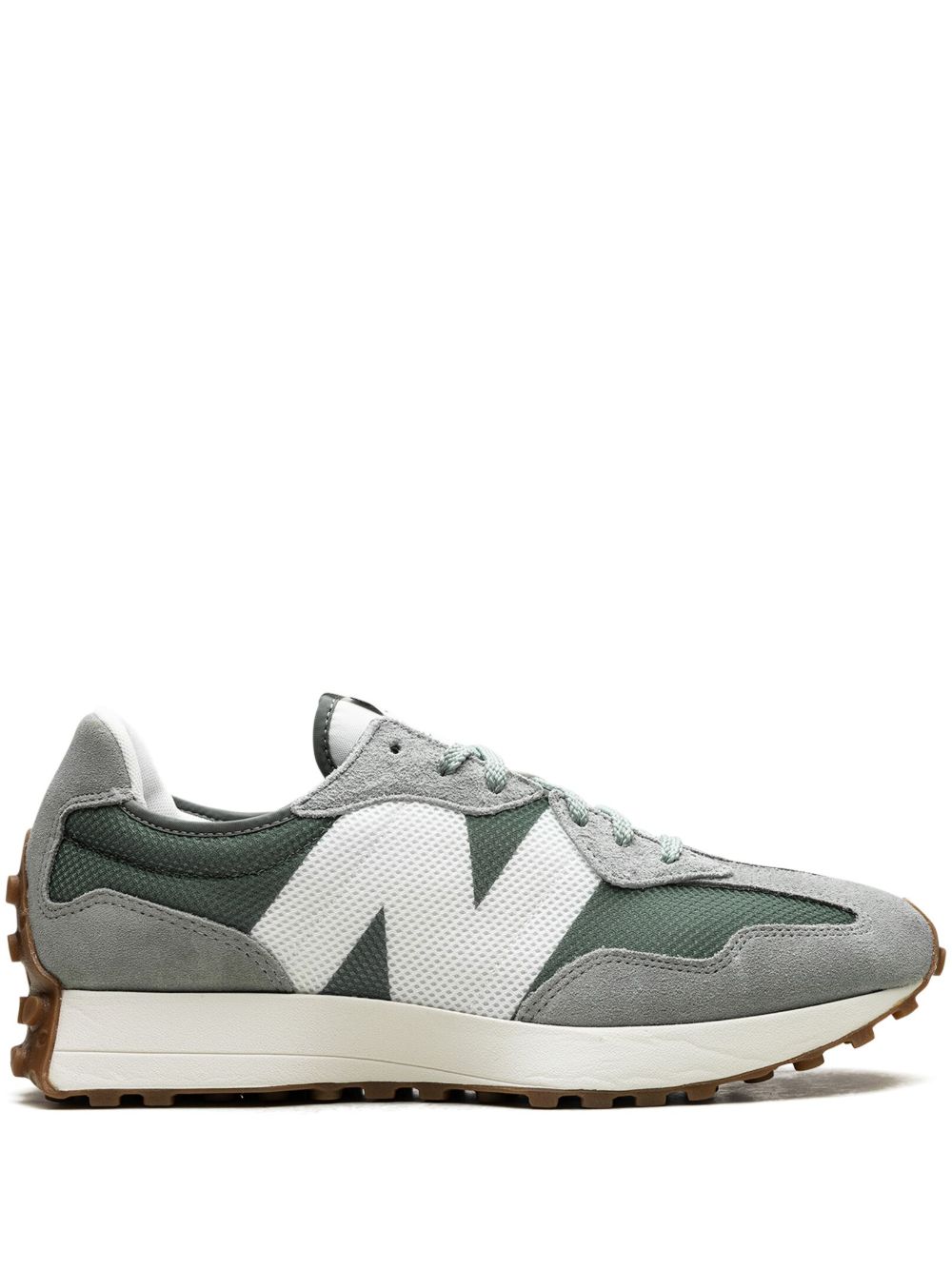 New Balance 标贴系带运动鞋 - 绿色