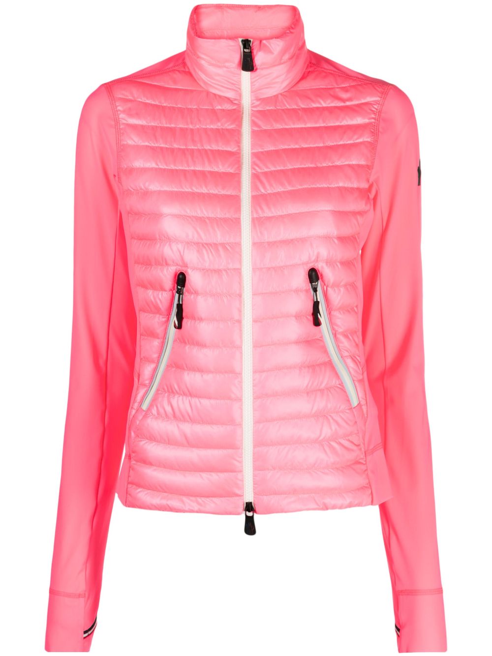 Moncler Grenoble 填充拉链毛衣 - 粉色