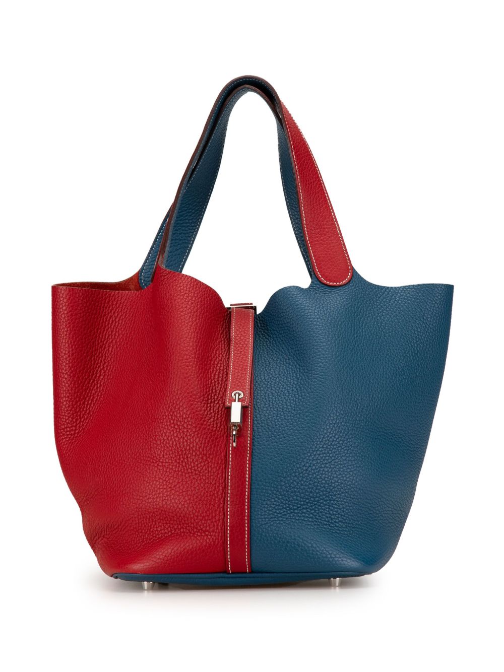 Hermès Pre-Owned Bicolor Clemence Picotin Lock 22 手提包（2012年典藏款） - 蓝色