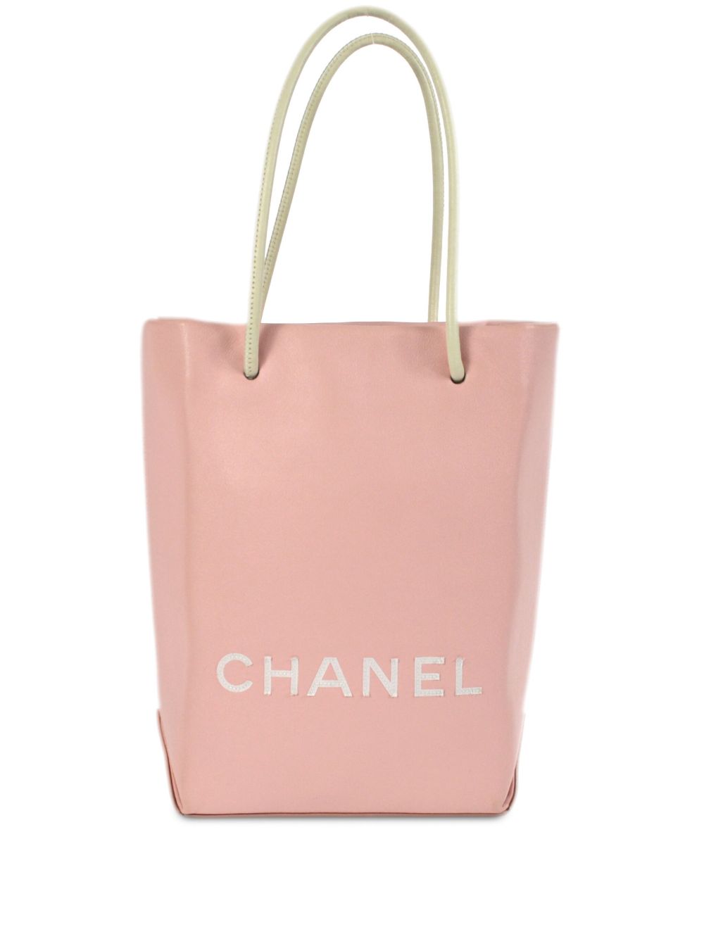 CHANEL Pre-Owned 2008 Essential logo-appliqué tote bag - 粉色