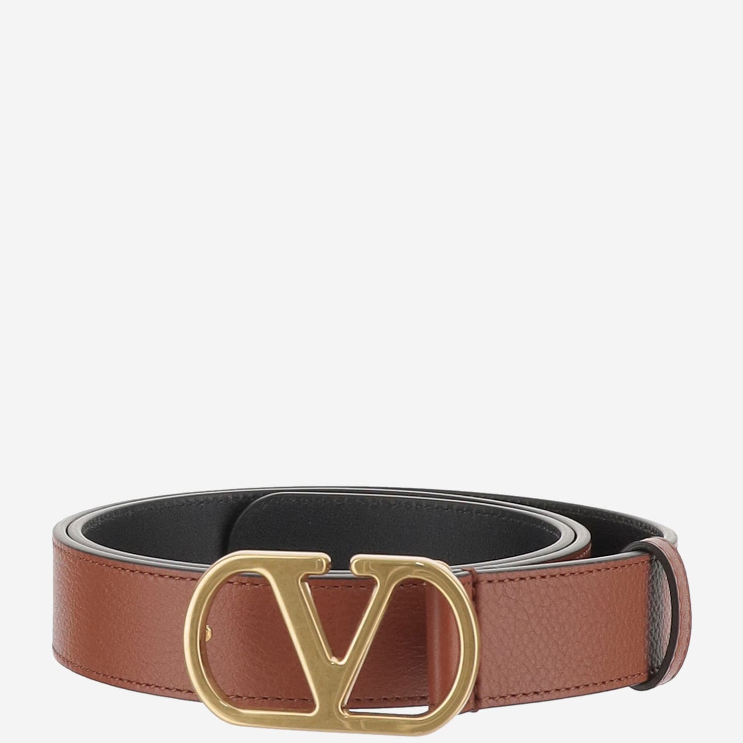 Valentino Garavani Vlogo Signature Leather Belt
