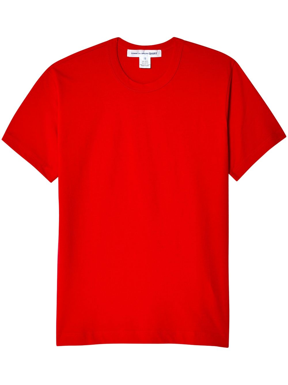 Comme Des Garçons Shirt logo印花棉T恤 - 红色