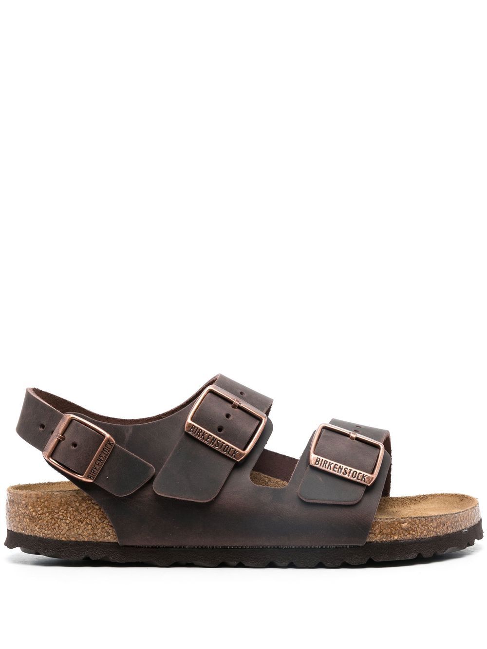 Birkenstock Milano 扣环凉鞋 - 褐色