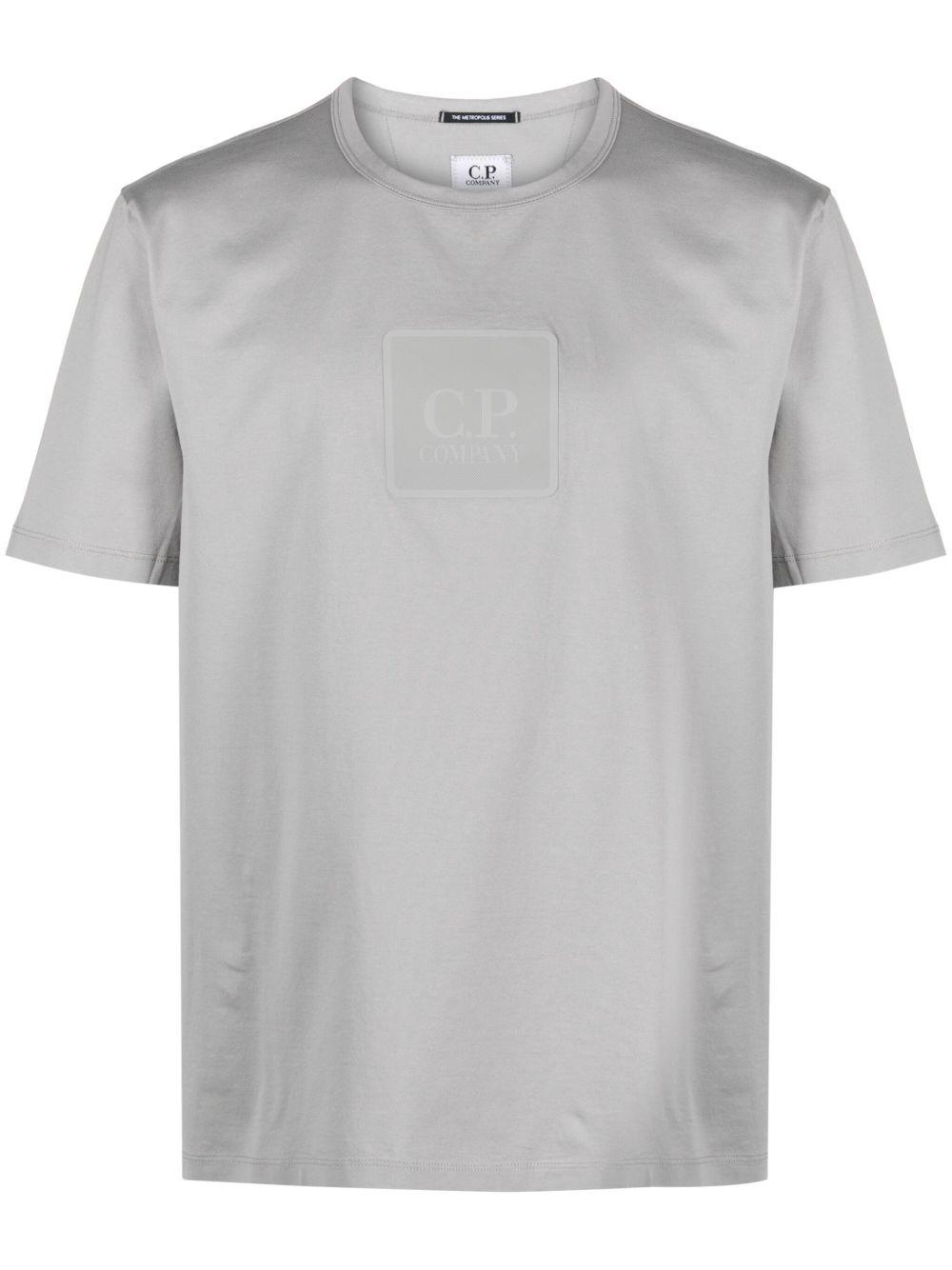 C.P. Company logo印花棉T恤 - 灰色