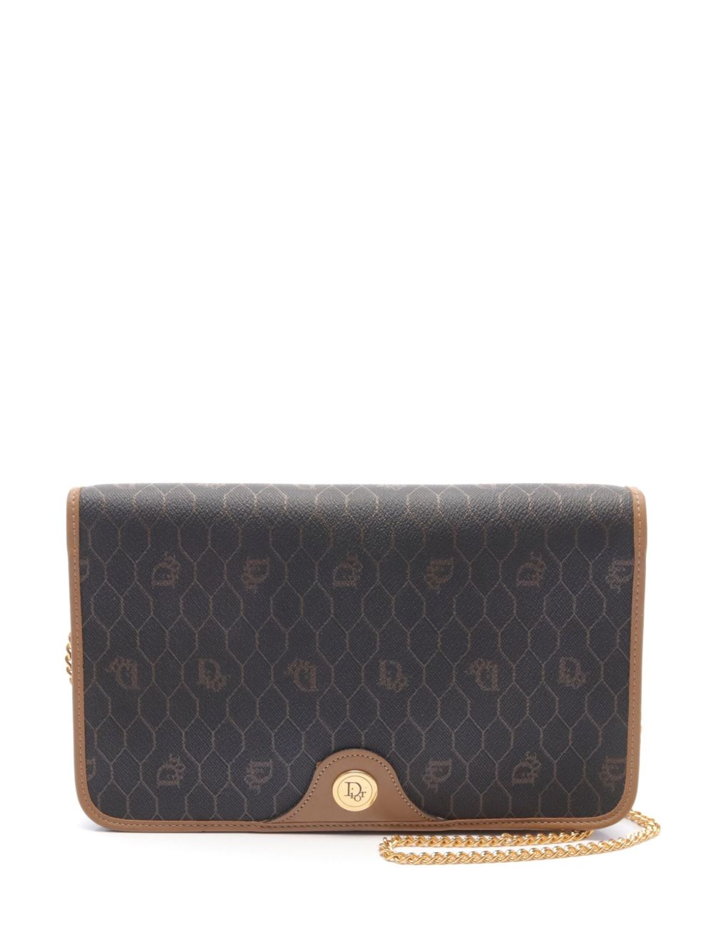 Christian Dior Pre-Owned Honeycomb 单肩包（00年代典藏款） - 黑色
