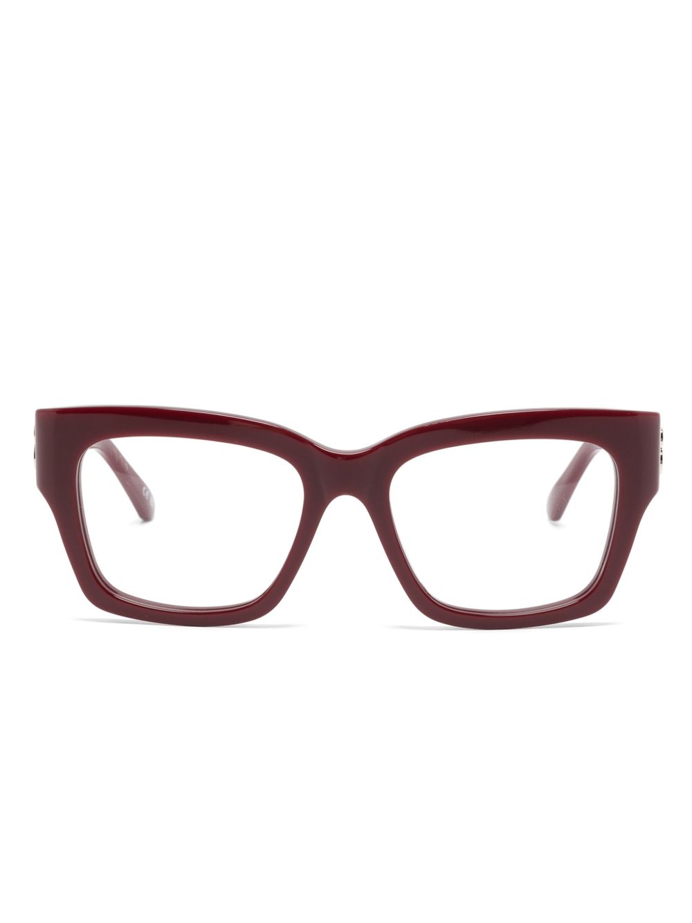 Balenciaga Eyewear BB0325O 方形镜框眼镜 - 红色