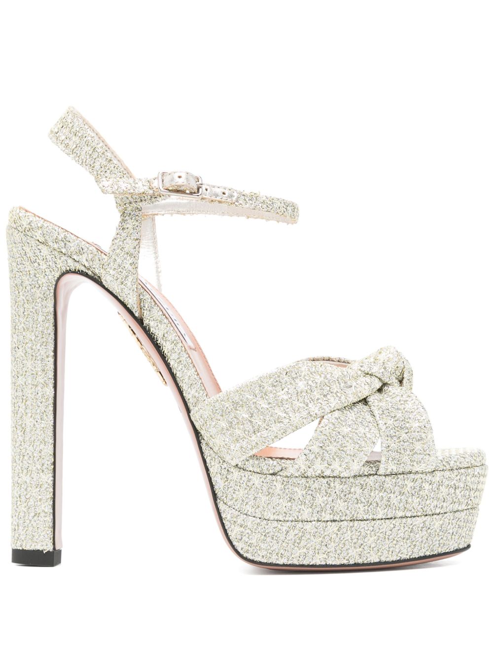 Aquazzura 130mm Nina sandals - 银色