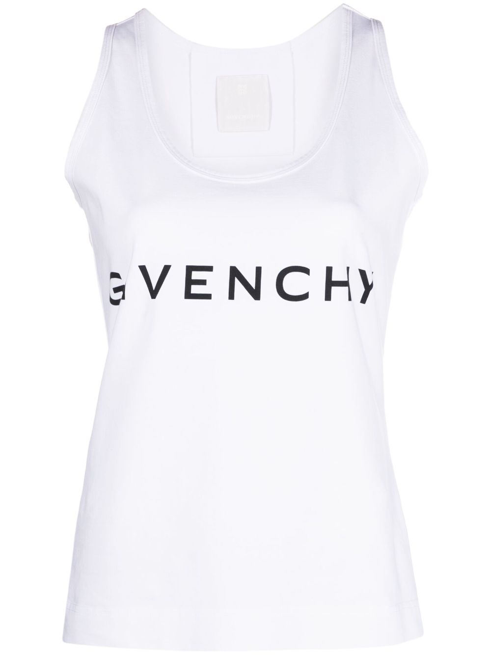 Givenchy logo印花坦克背心 - 白色