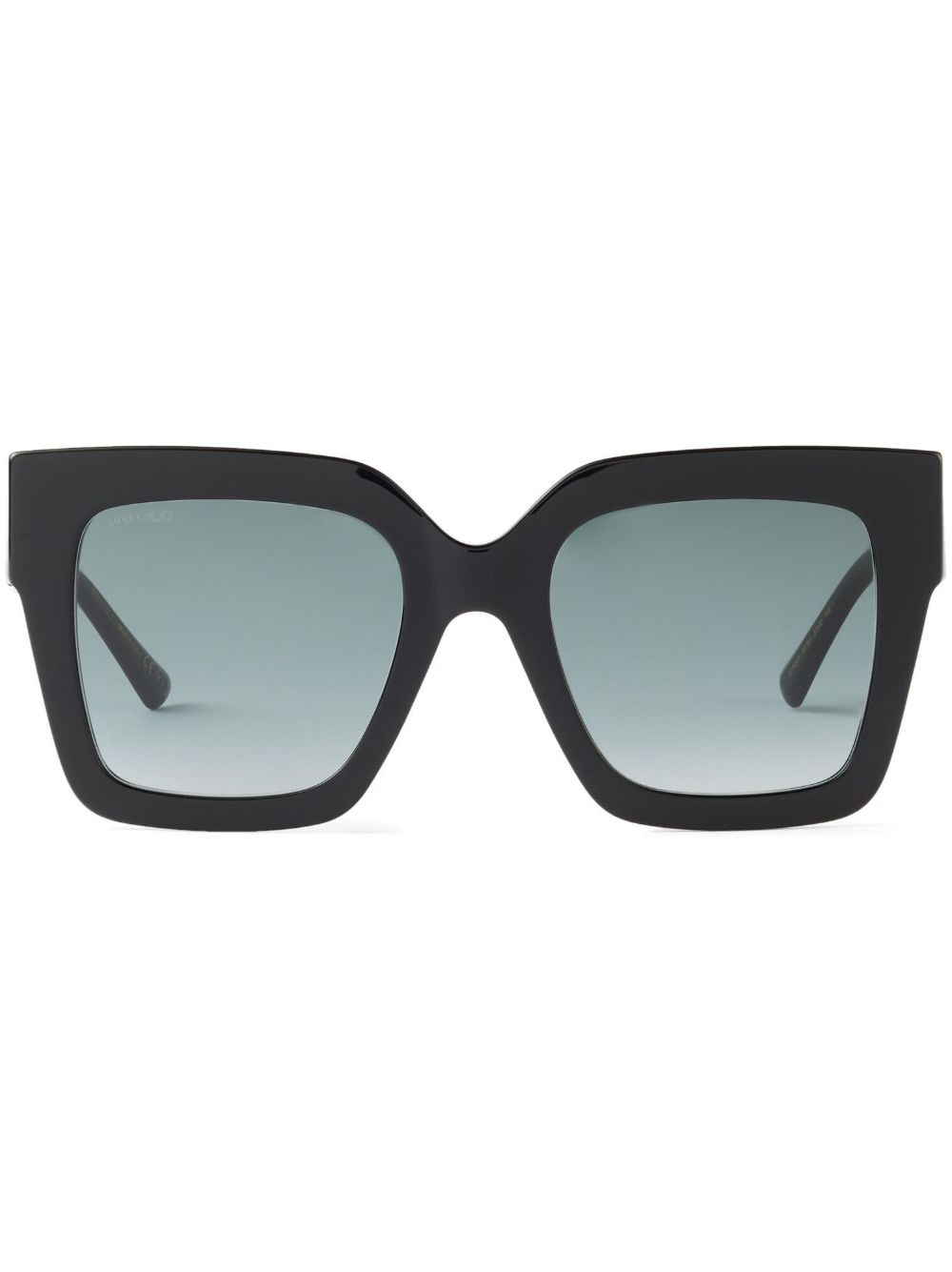 Jimmy Choo Eyewear Edna 方框太阳眼镜 - 黑色