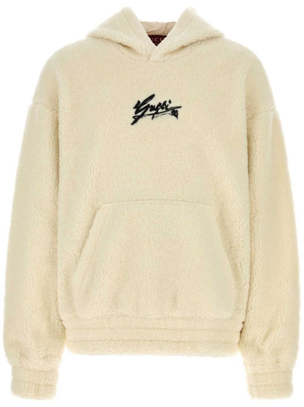 Gucci 人造皮毛一体连帽衫 - 中性色