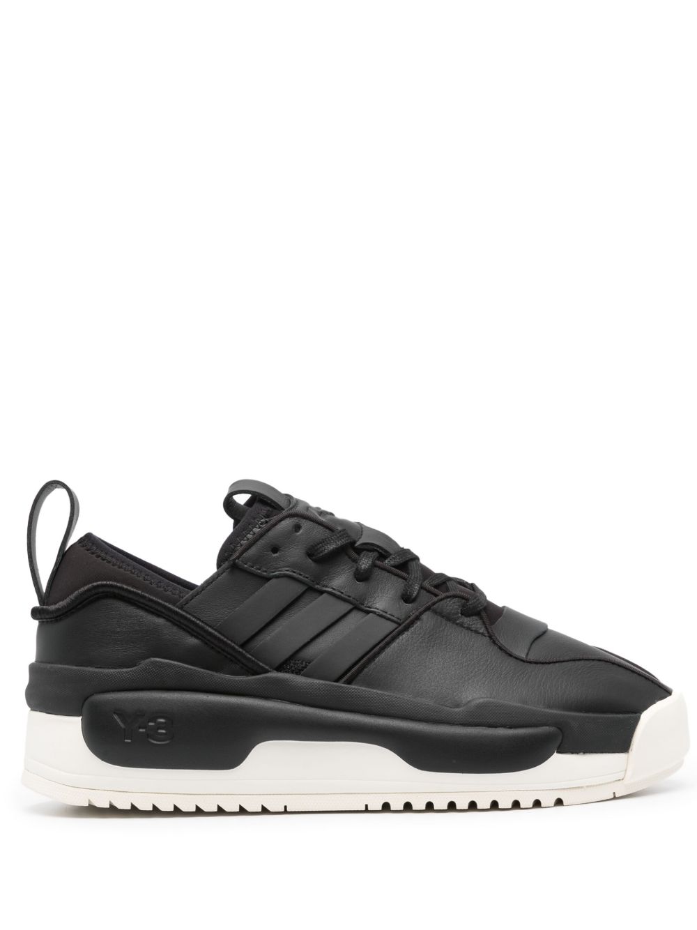 Y-3 Rivalry 皮质低帮运动鞋 - 黑色