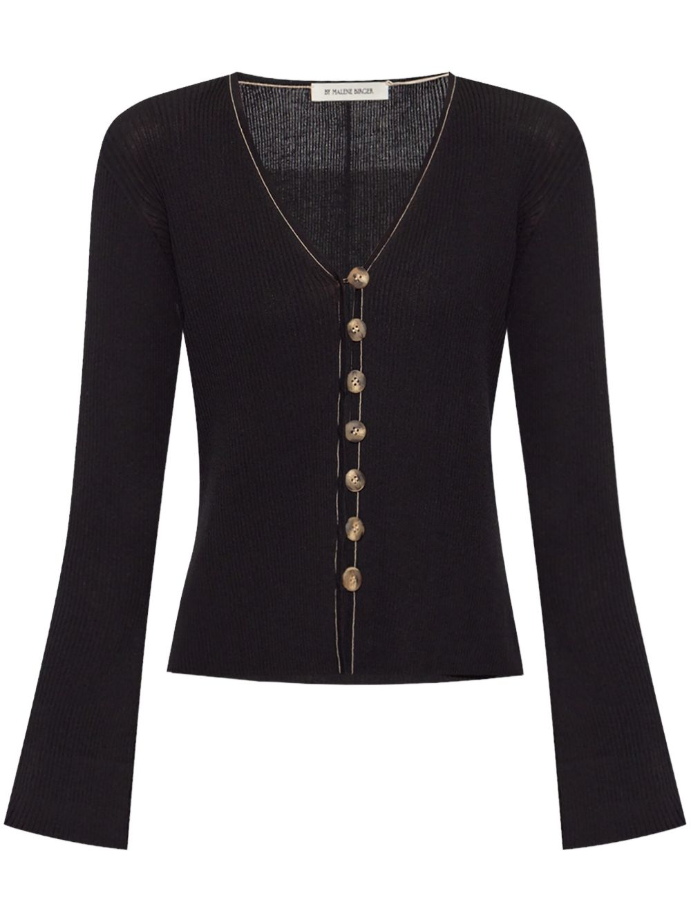 By Malene Birger Cirella 罗纹开衫 - 黑色