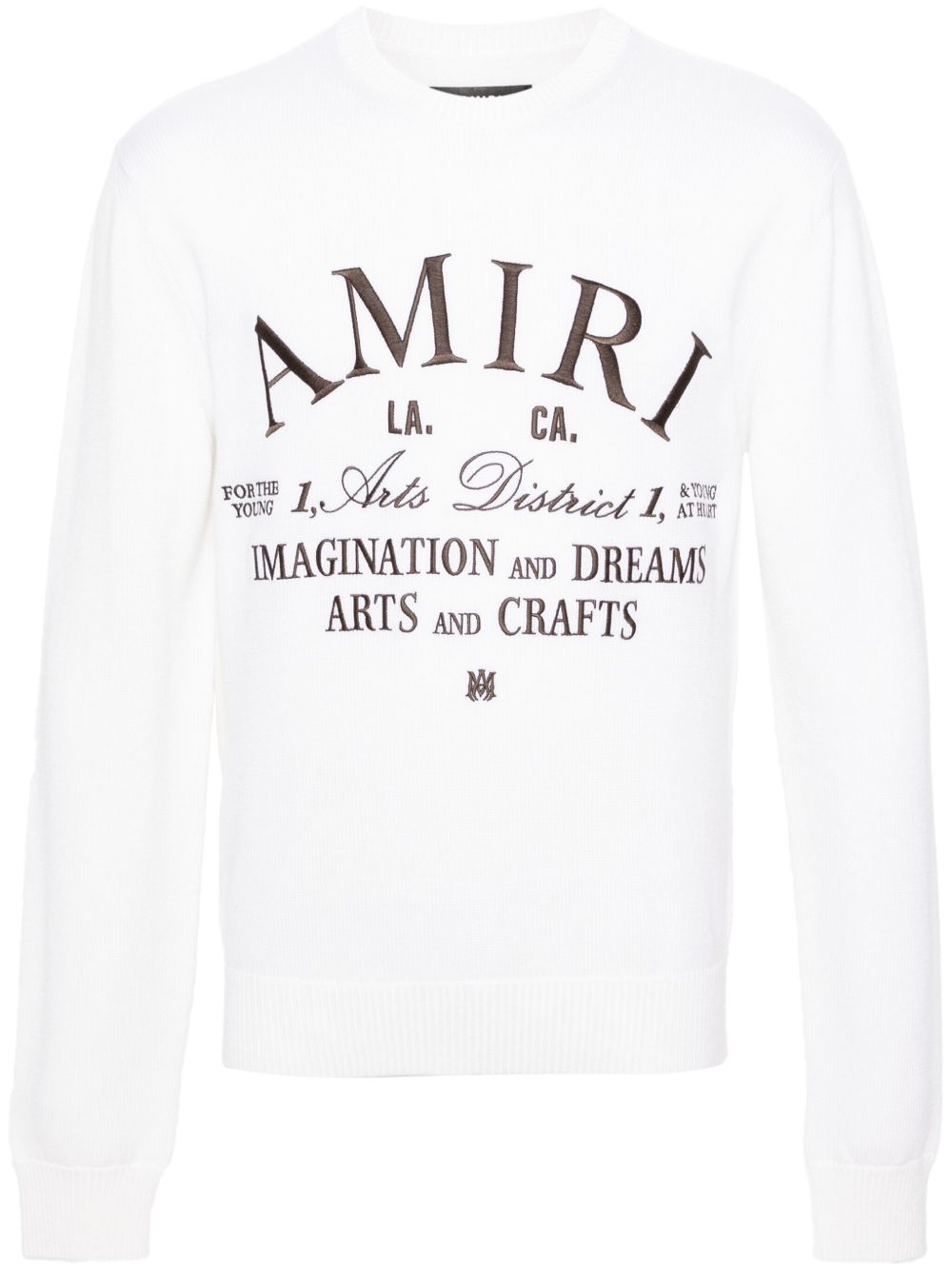 AMIRI Arts District 羊毛毛衣 - 白色