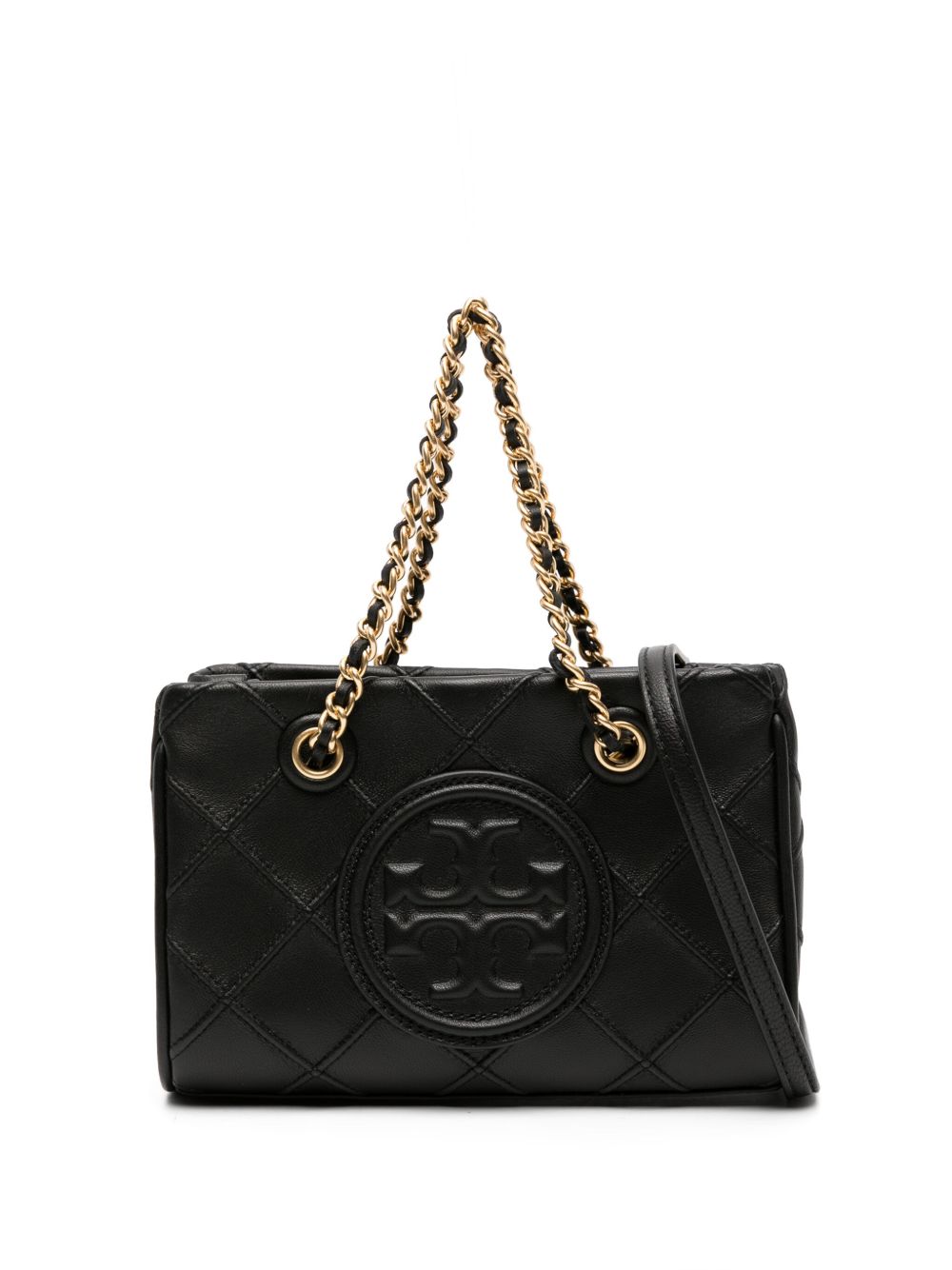 Tory Burch Fleming 绗缝手提包 - 黑色